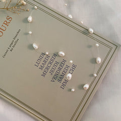 Baroque Pearl Necklace, Freshwater Pearl Necklace for Wedding