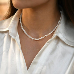 Baroque Pearl Beaded Necklace