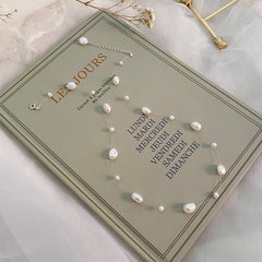 Baroque Pearl Necklace, Freshwater Pearl Necklace for Wedding