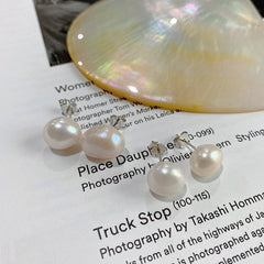 Baroque Pearl Stud Earrings, Natural Fresh Water Pearl Earrings, Single Irregular Pearl Earrings, Large Pearl Earrings, Pearl Stud Earrings