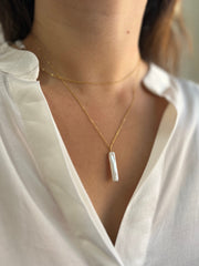 FreshWater Pearl Bar Necklace, 14K Gold Filled Chain